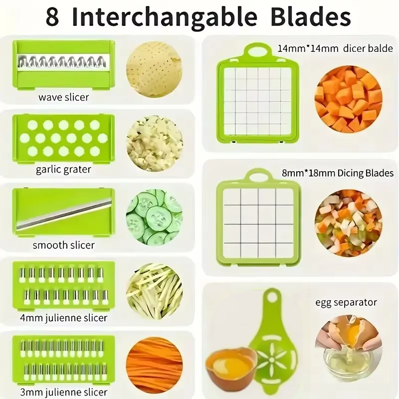 Portable Vegetable Cutter Shredder Multifunctional Slicer
