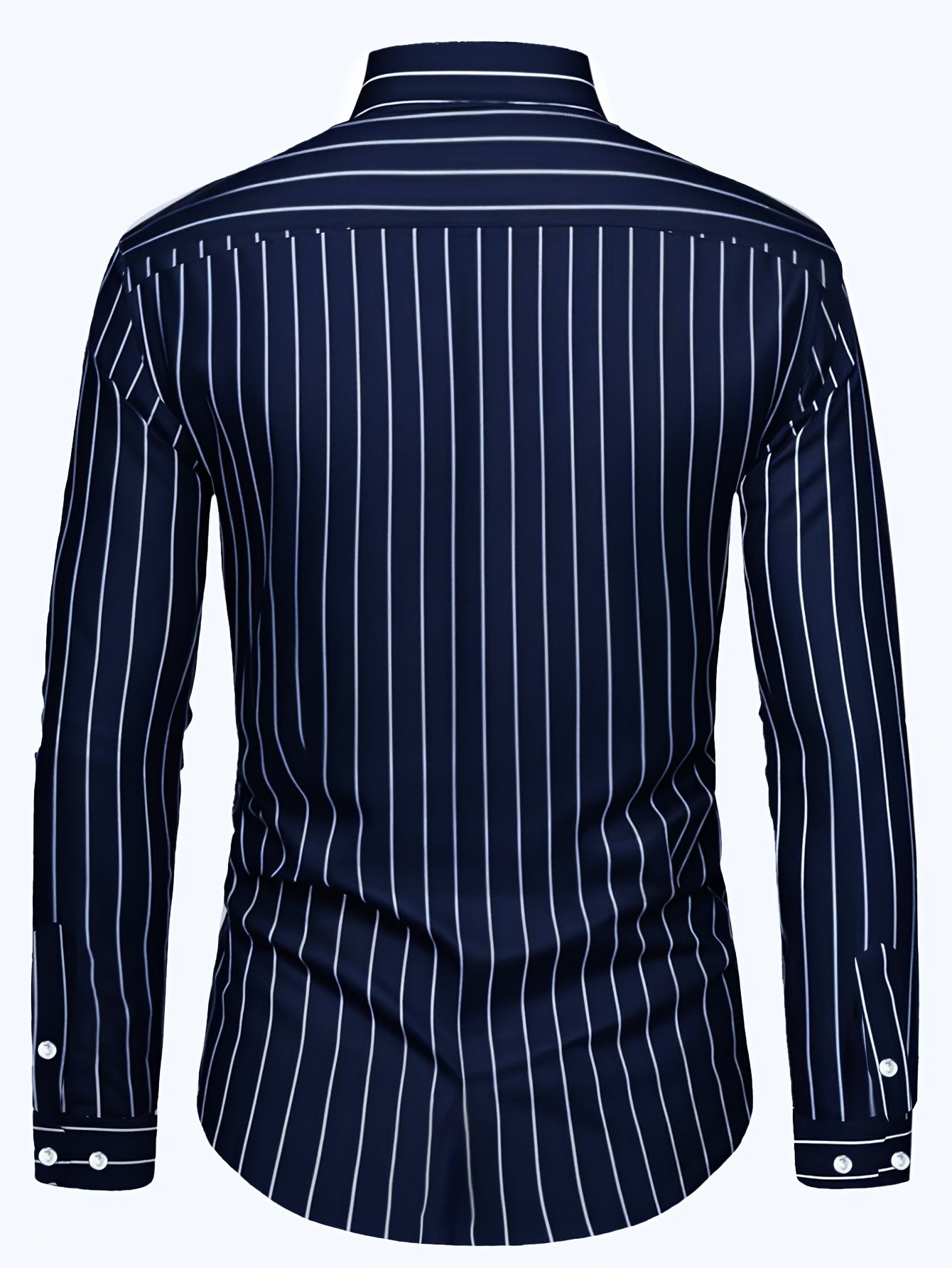 Men's Casual Shirt Fashion StrIped Long Sleeve Male Business Dress Shirt
