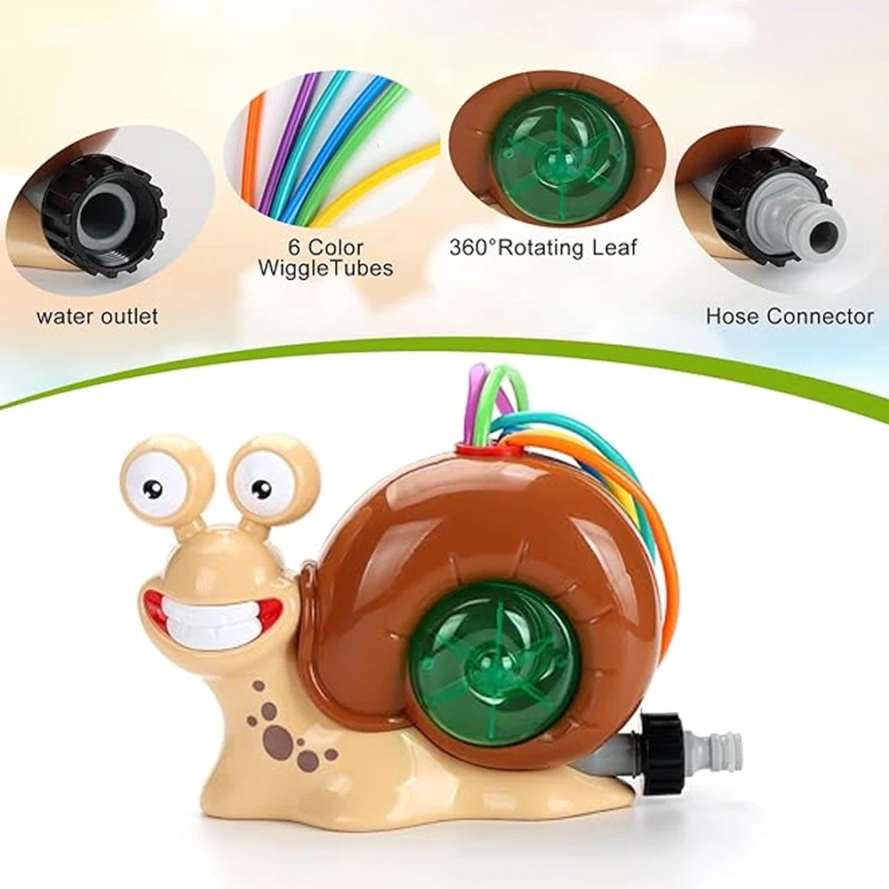 Cartoon Snail Water Sprinkler Outdoor