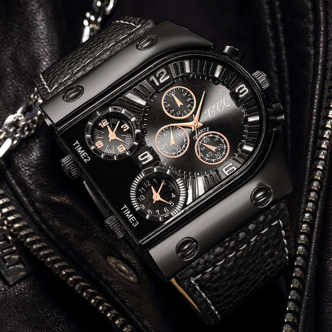 Fashion Big Dial Men's Quartz Watch