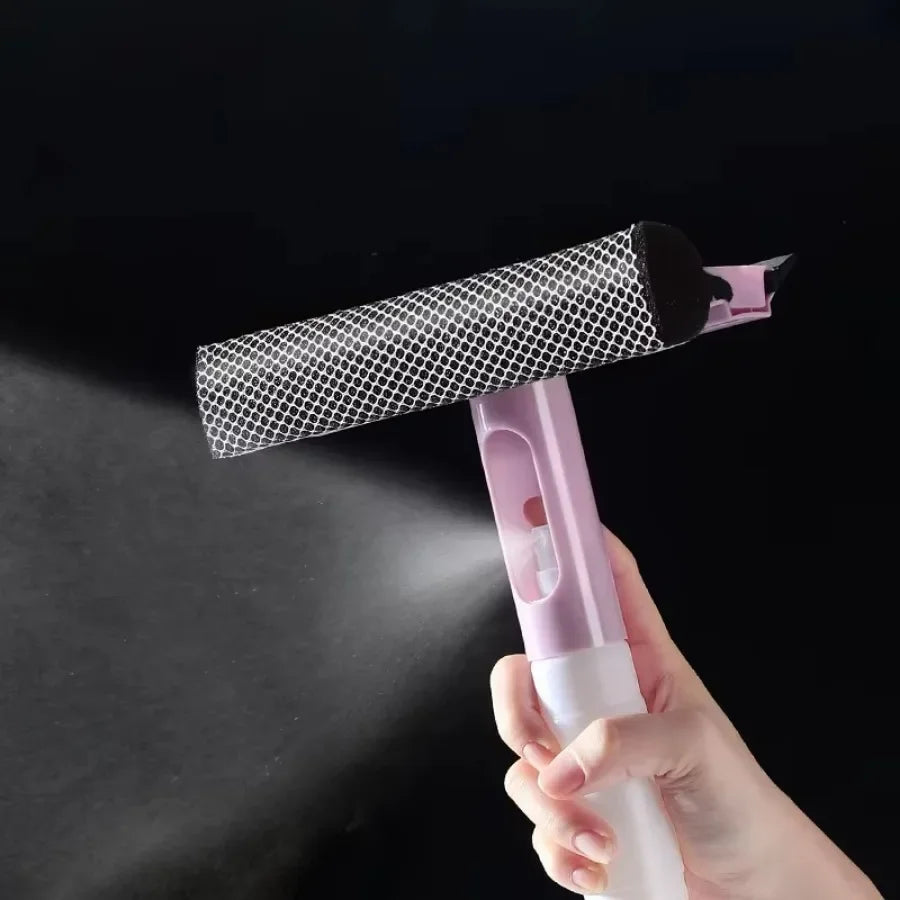 Three in one window cleaning brush glass wiper