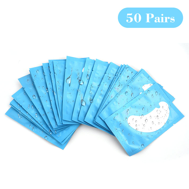 50pairs Eye Pads For Eyelash Extension Hydrogel Patches For Eyelashes