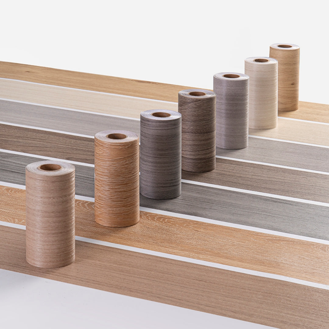 1 Roll Thickened Imitation Wood Grain Skirting Wall Stickers