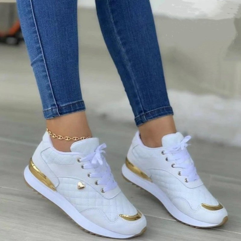 Sneakers Women Lace Up Flats Ladies