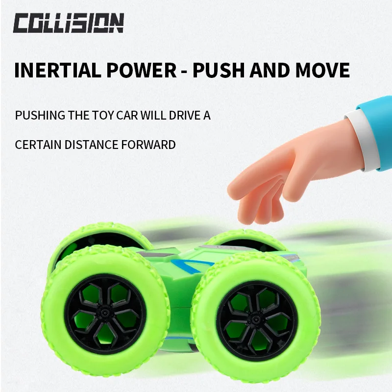 4pcs/2pcs/ double-sided inertia stunt rolling toy