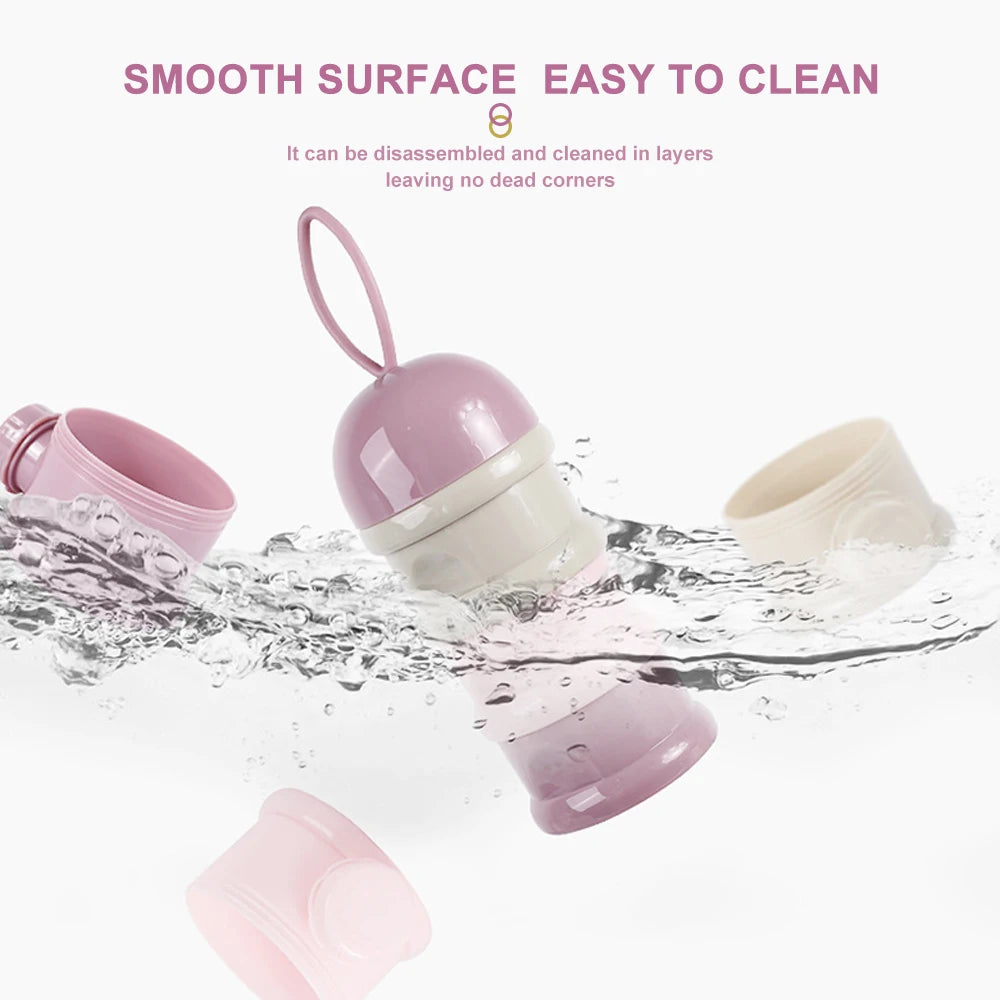 4Layer Bear Style Portable Milk Powder Box