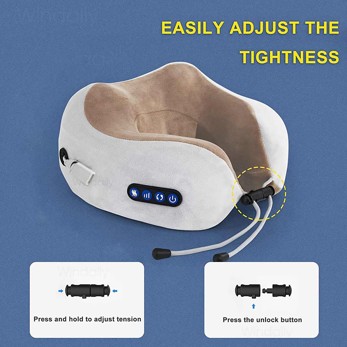 Portable U-Shape Neck Pillow Massage Machine