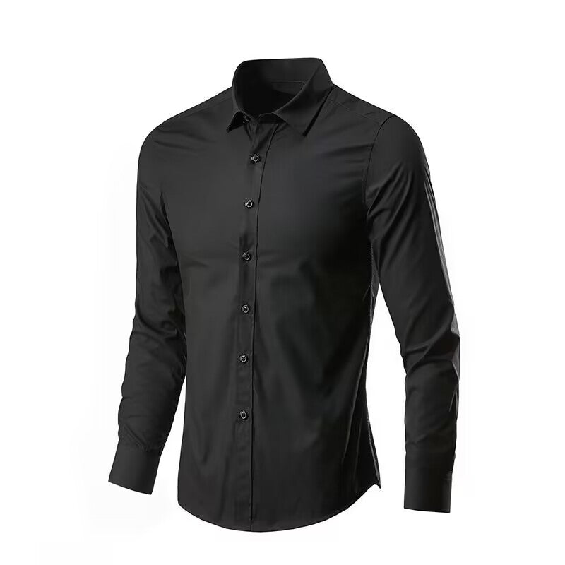 Men's Elastic Spring And Autumn New long Sleeve Shirt