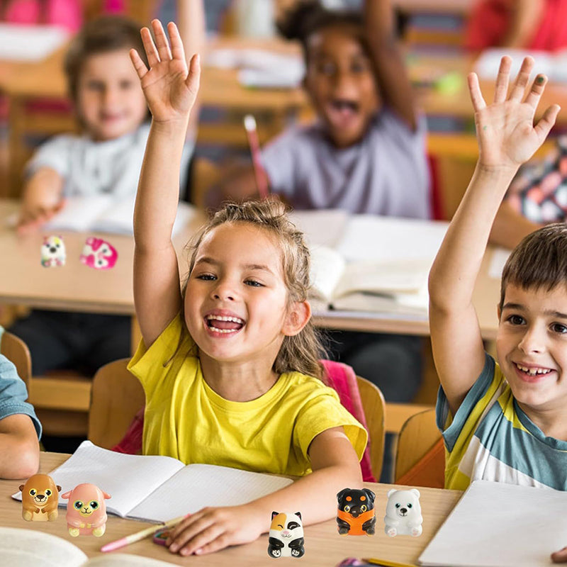 6PCS Kawaii Animal Squishy Stress Relief Soft Toys