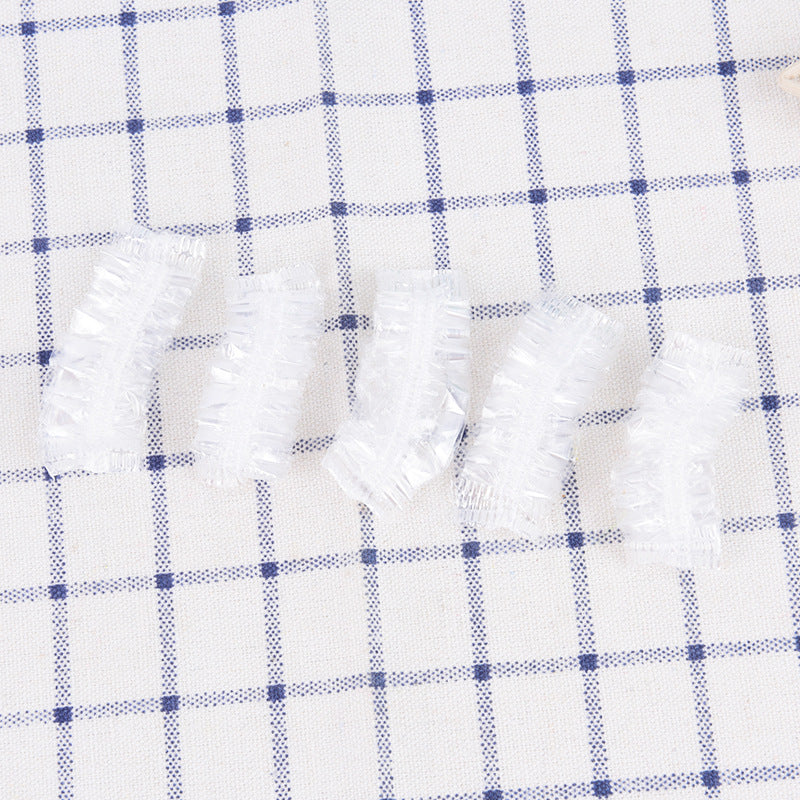 100PCS Disposable Hair Earmuff Dye Transparent
