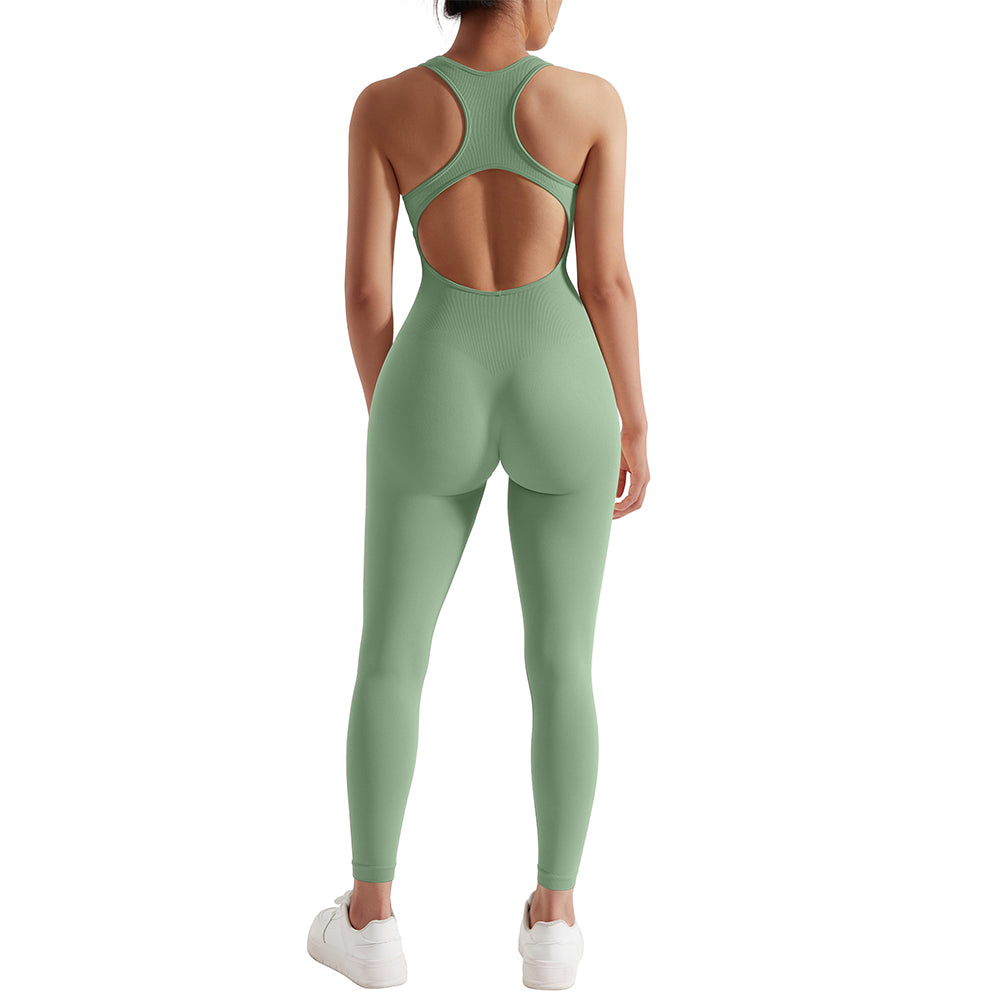 Summer Sleeveless Fitness Jumpsuits Women Sportswears