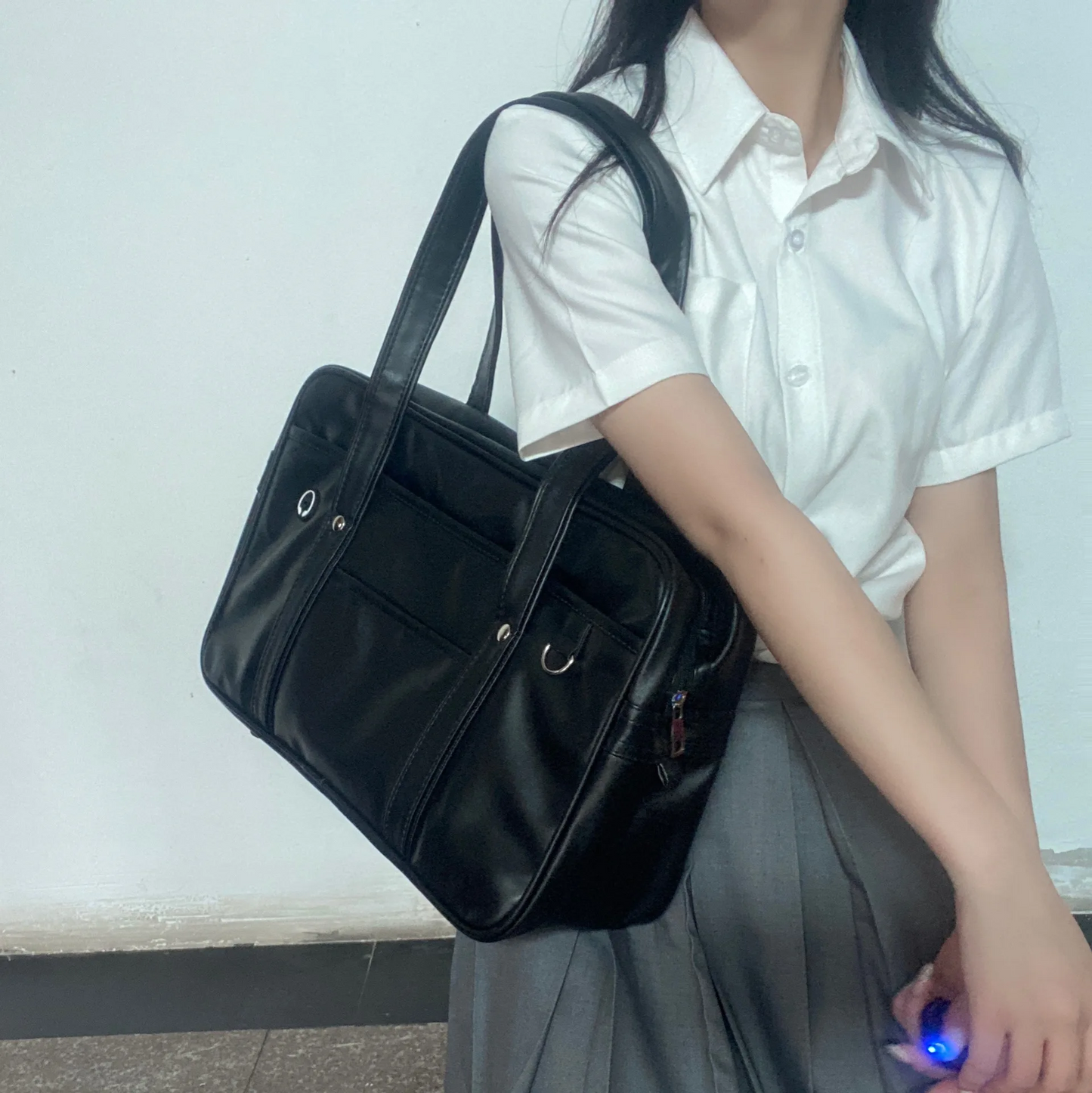 Japanese two-dimensional student JK uniform bag girl