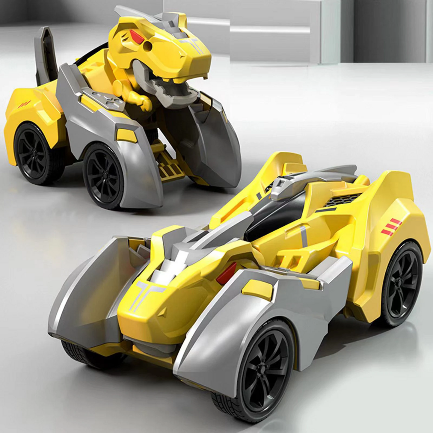 2-in-1 Transforming Dinosaur Car: Automatic Transformations