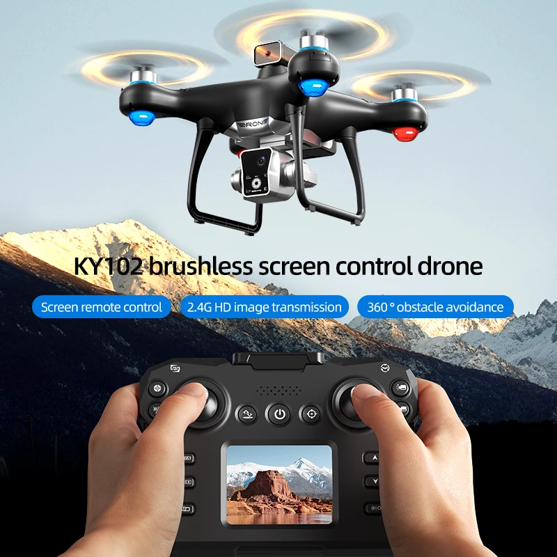 KBDFA KY102 MAX Drone Professional HD Dual Camera Screen