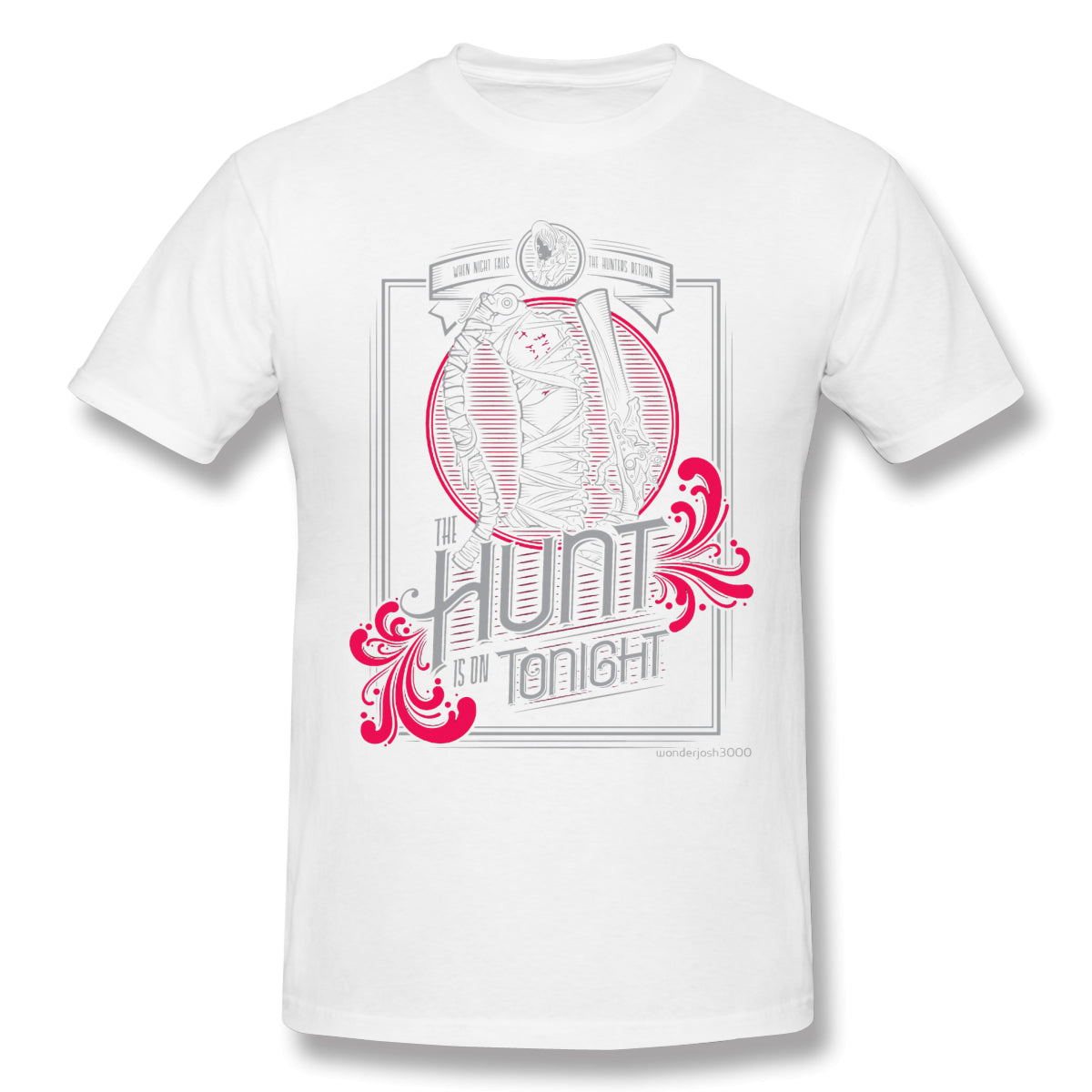 The Hunt T Shirt popular men's short sleeve men White