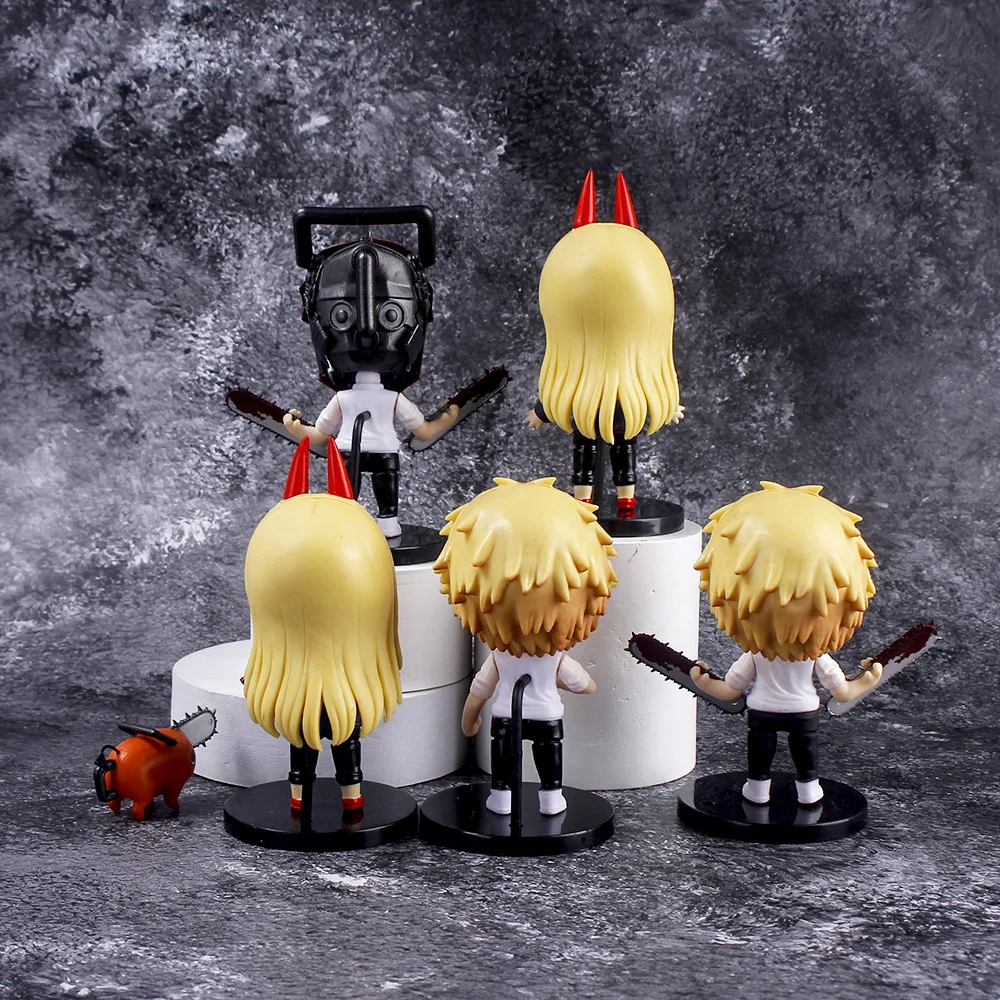 6PCS Chainsaw Man Action Figures New PVC Denji Pochita