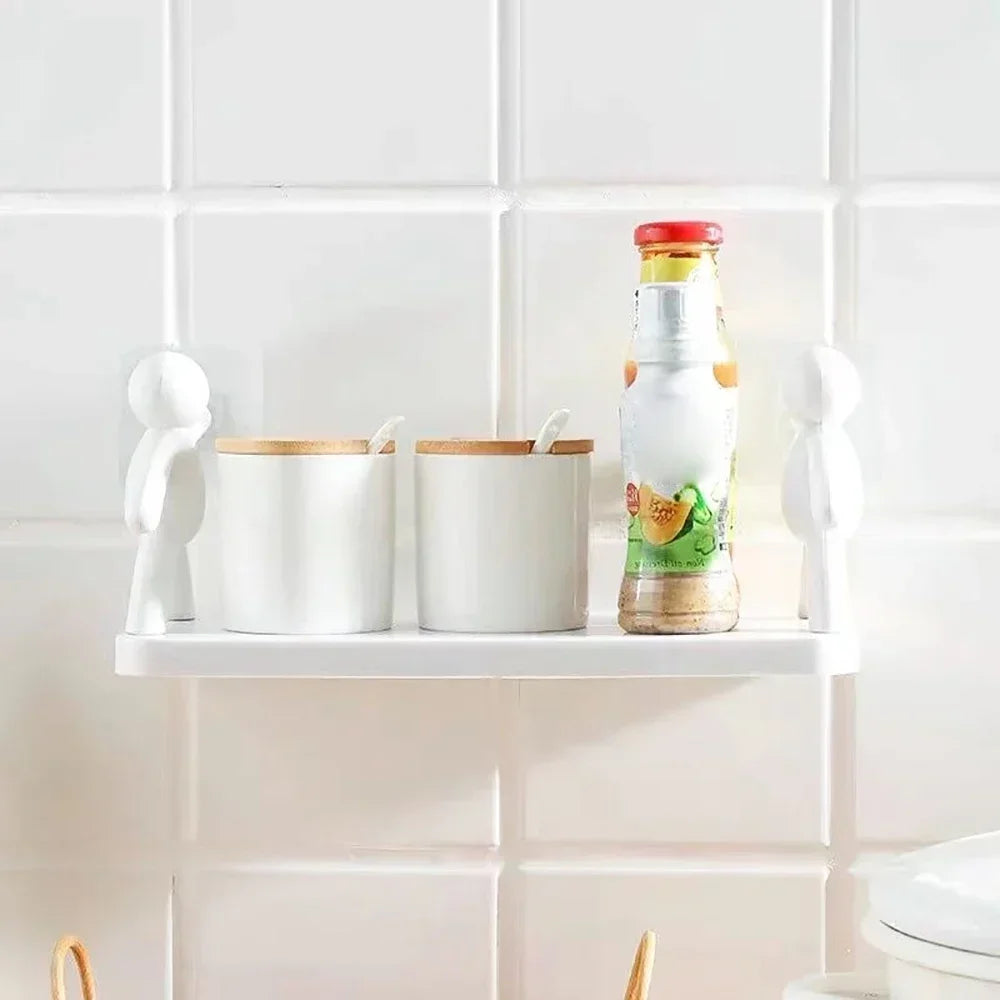 Self-adhesive Bathroom Shampoo Storage Racks