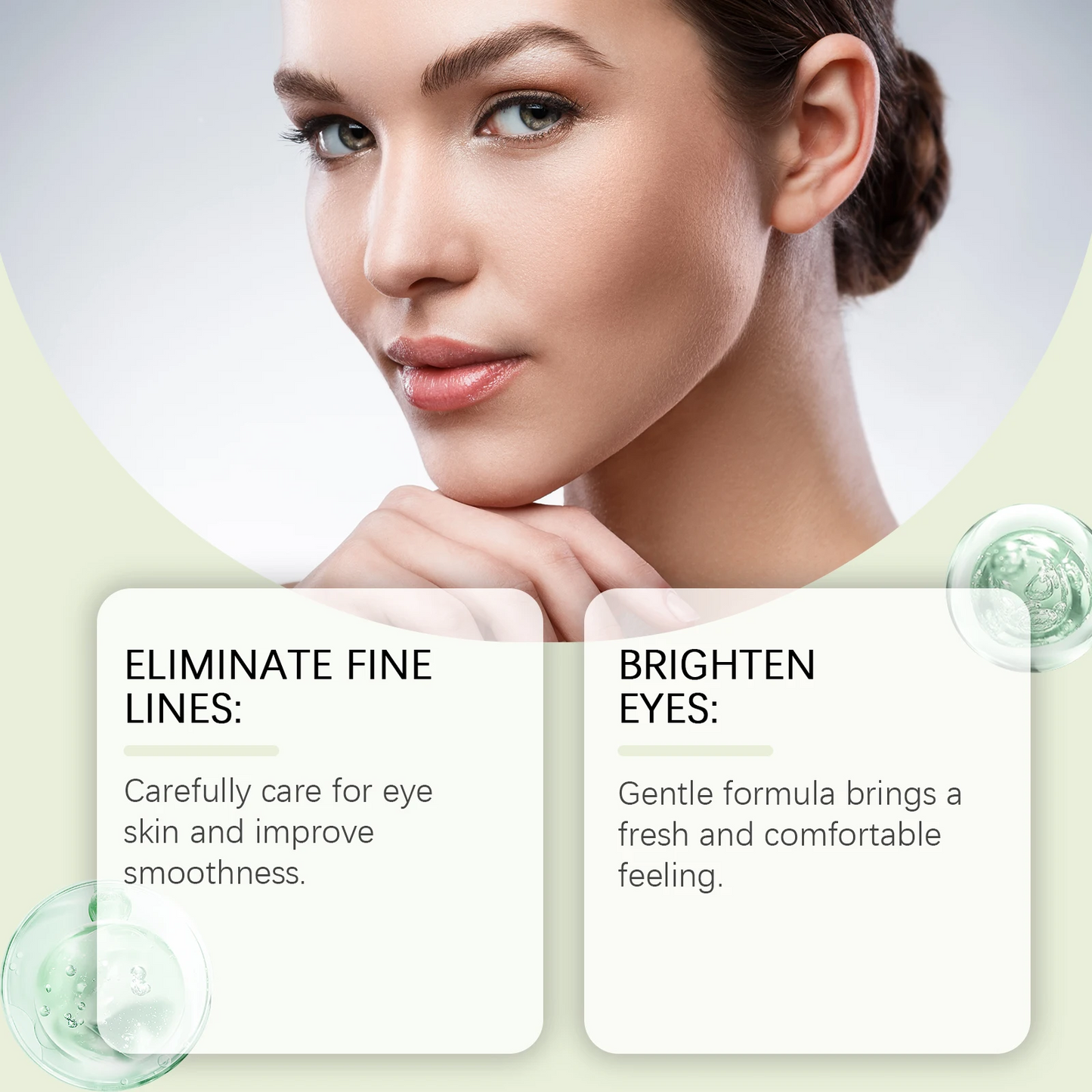 3Pcs Collagen Eye Serum Cream Anti Dark Circles