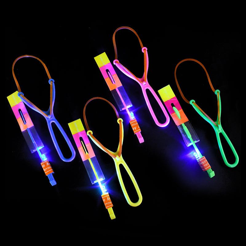 5pcs LED Light Arrow Rocket Helicopter Flying Toys