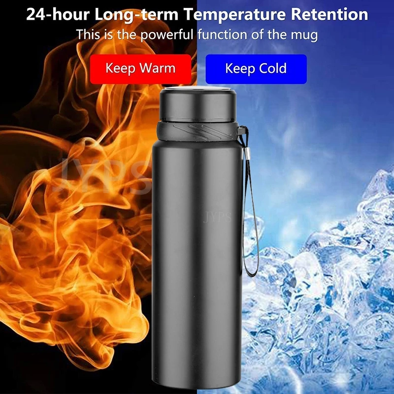 1L Thermal Water Bottle Keep Cold and Hot