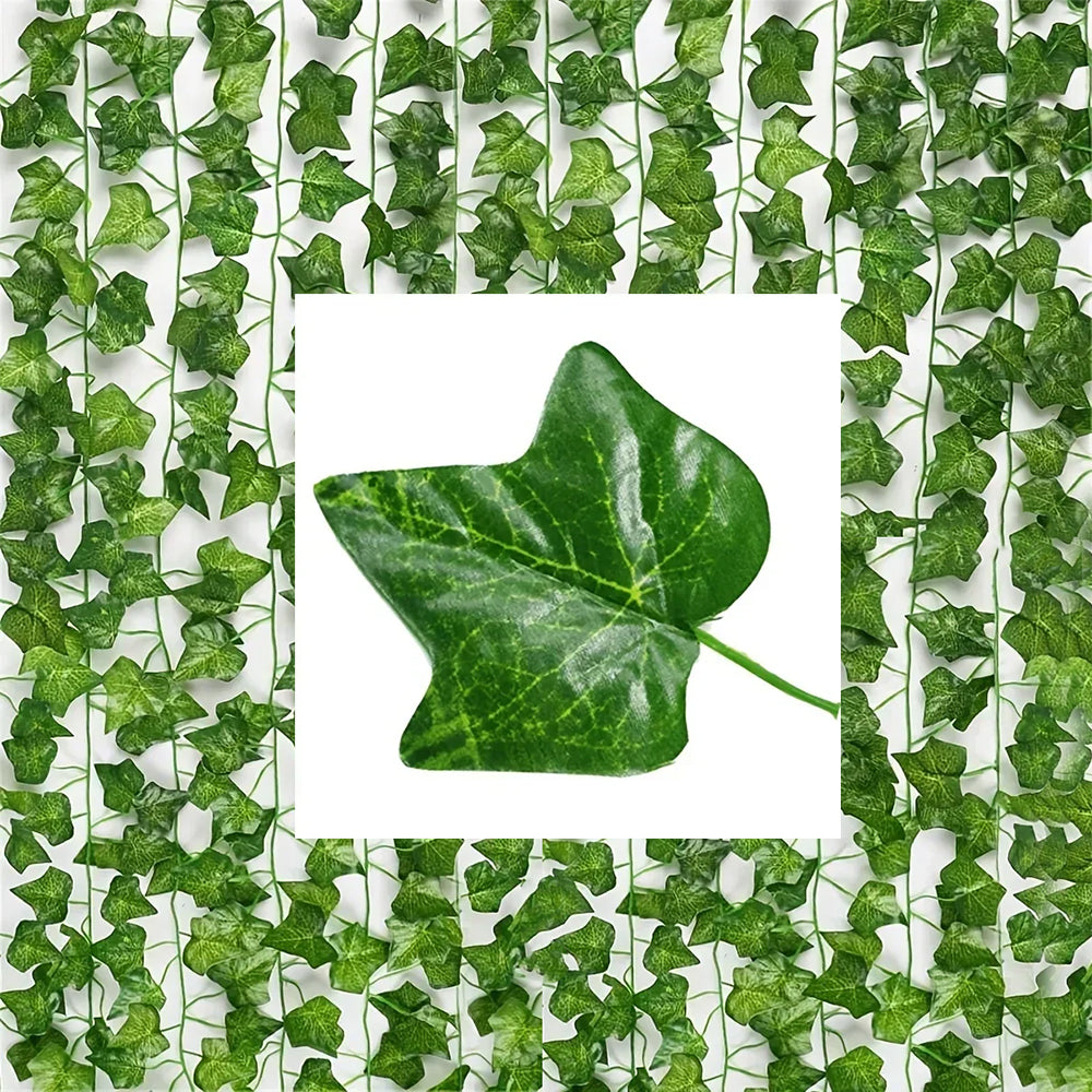 Artificial Green Ivy Vine Garland Fake Leaf Plants