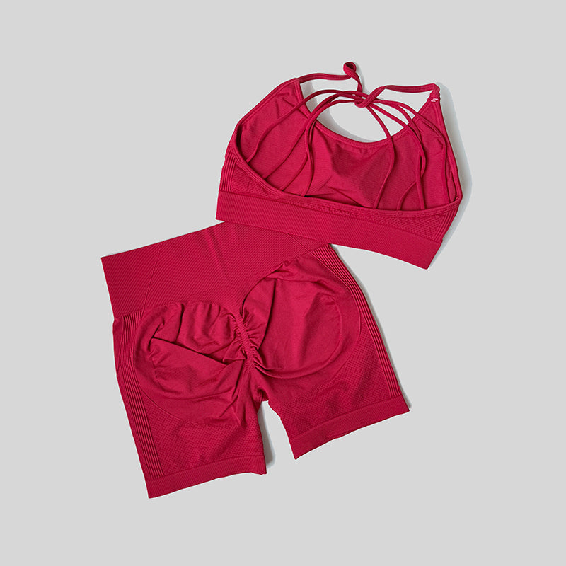 Women's Yoga Suit For Fitness Butt Lifting Sports Set Shorts Gym