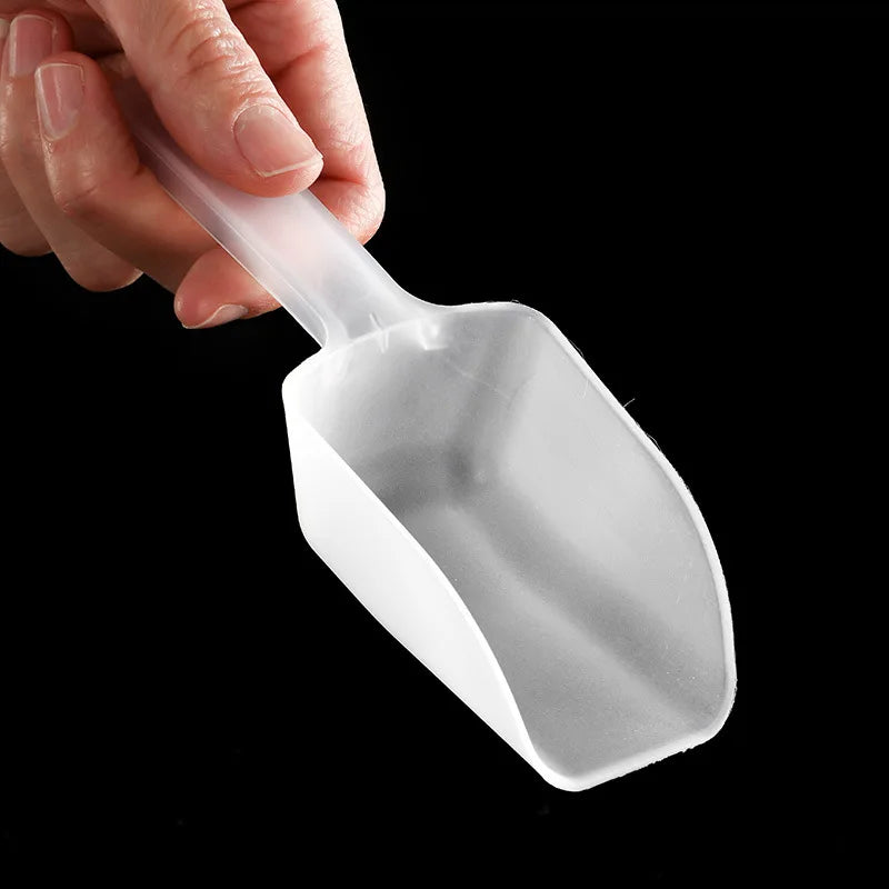 5Pcs Plastic Ice Scoops Mini Transparent Ice Shovel
