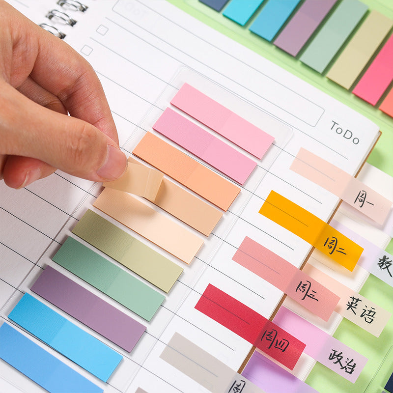 200PCS Morandi index color small size self-adhesive label