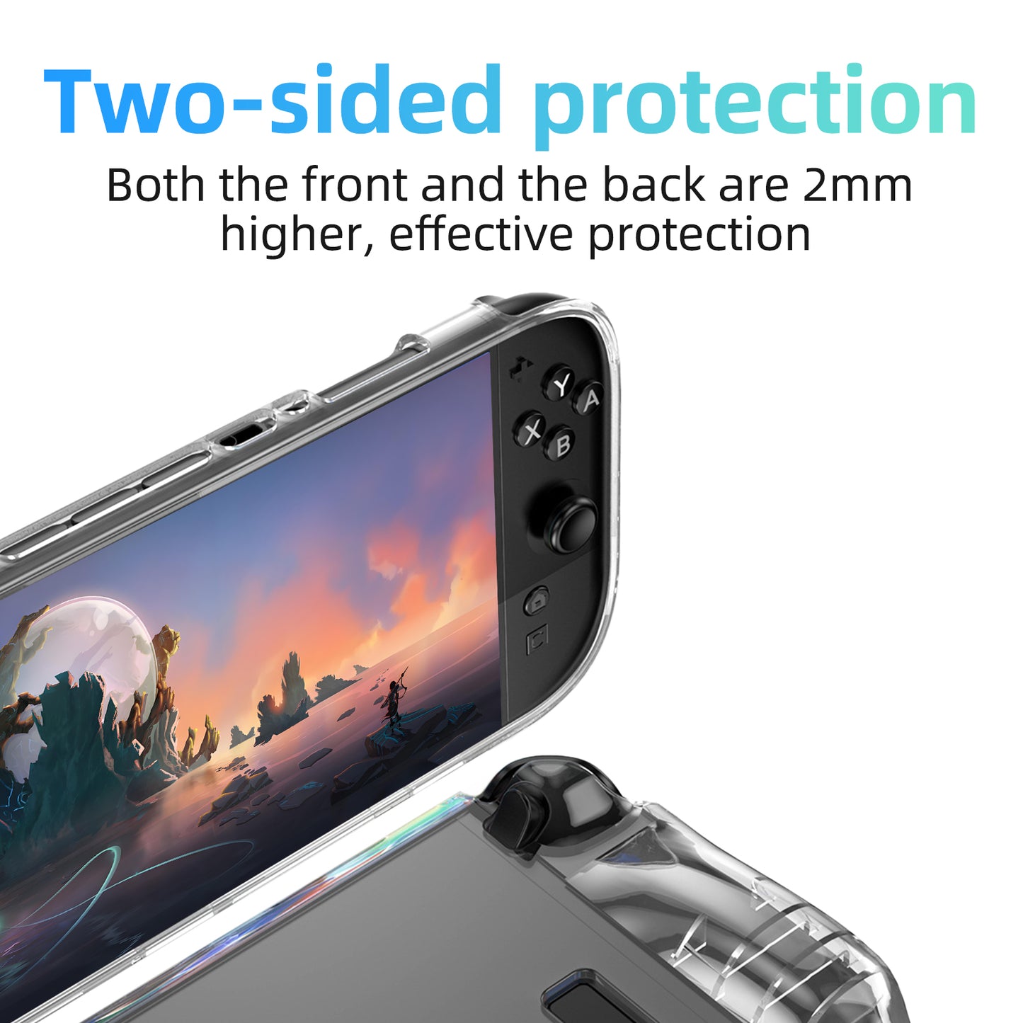 TPU Clear Case for Nintendo Switch 2 Lntegrated Design Scratch-Resistant