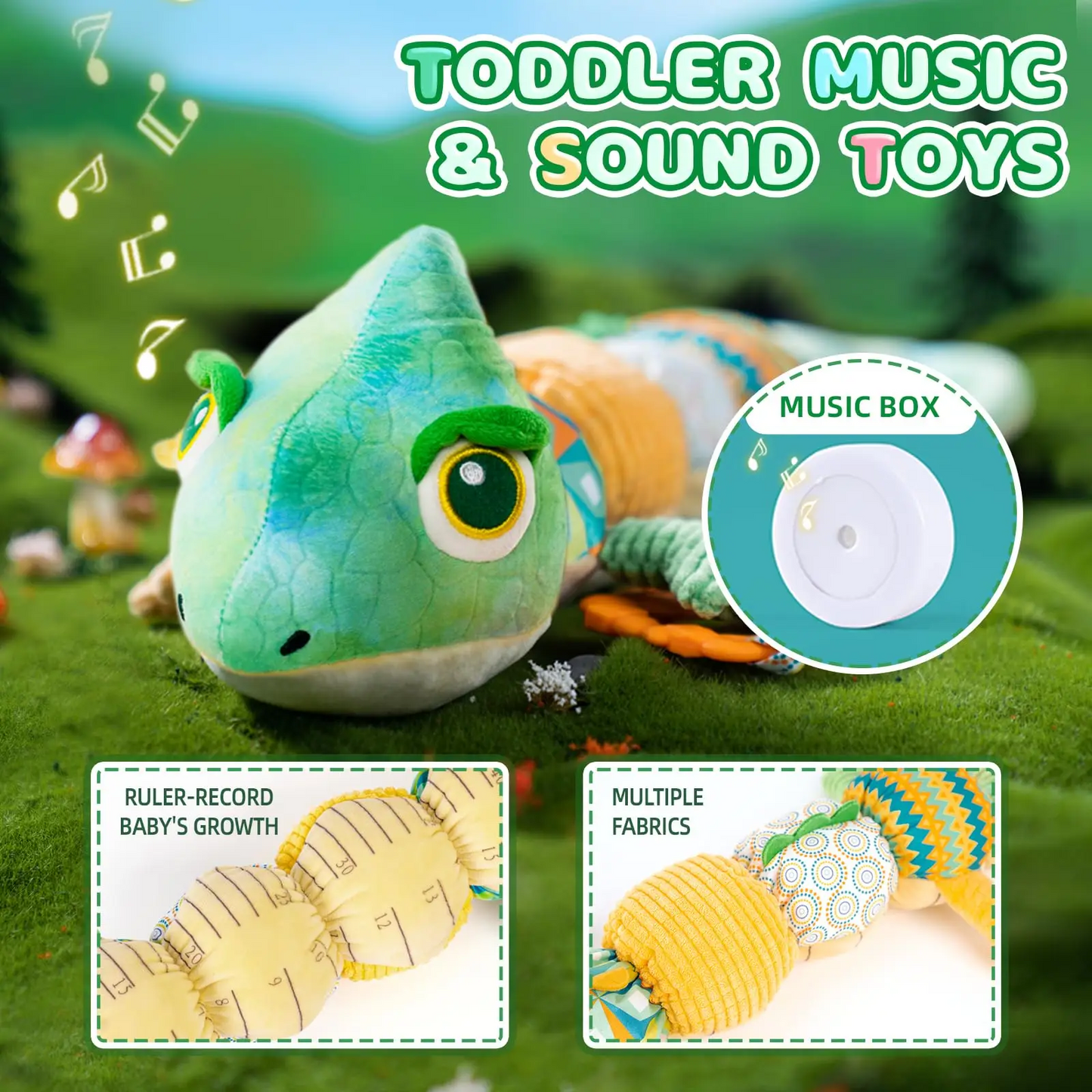 Chameleo Infant Toys Baby Musical Stuffed Animal Toys