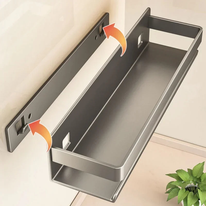 Wall-Mounted Spice Rack Multifunctional Item Shelf Kitchen Tools