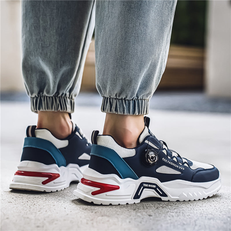 Men's Korean rotating buckle trendy casual sports shoes