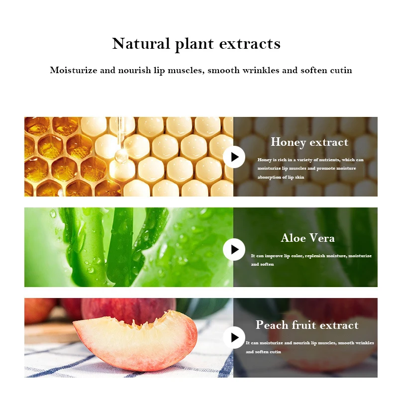 5Pcs Innicare Collagen Nourishing Lip Mask