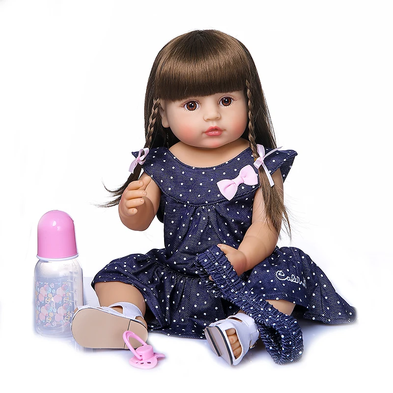 NPK 50CM Full Body Soft Silicone Popular Sweet Face
