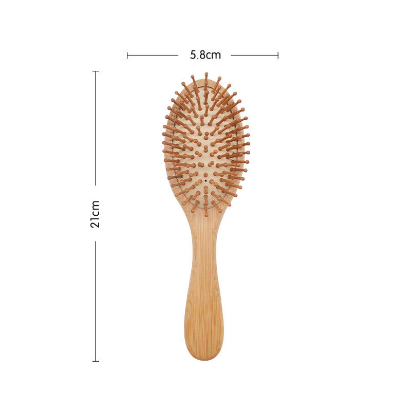 Wood Comb Professional Healthy Paddle Cushion