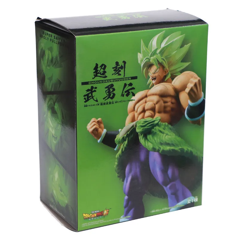Anime Dragon Ball Z Broly Super Saiyan Figure Broli Green Hair
