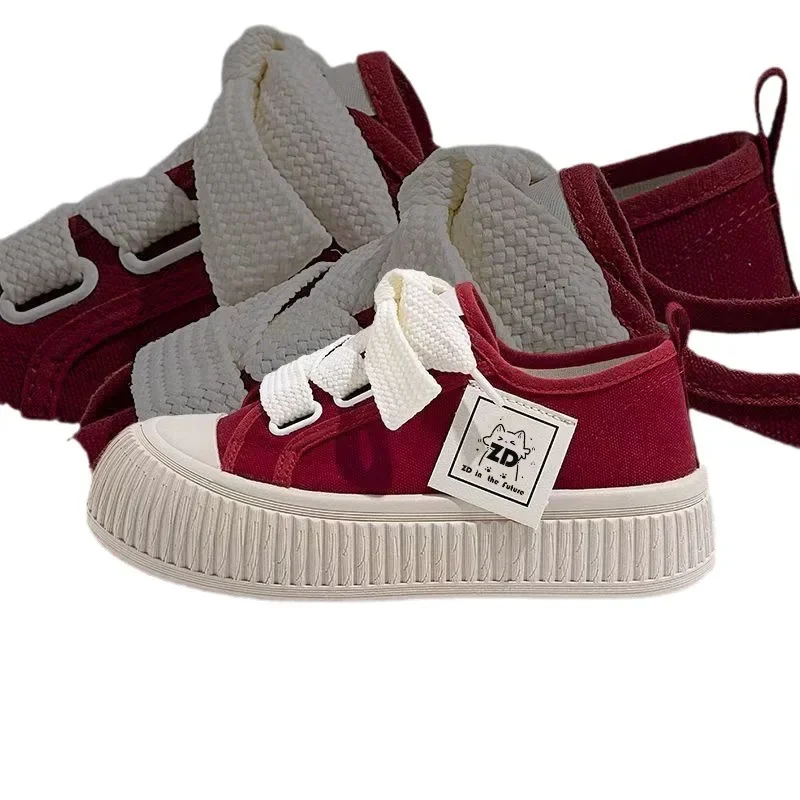 Sneakers Women Shoes for Woman Thick Soled Canvas