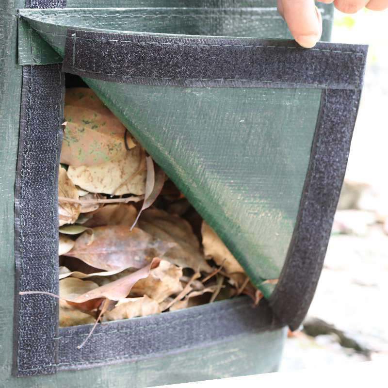 35*60cm Garden Composter Eco-Friendly Bio Fermentation Bag with Zipper and Double Handles