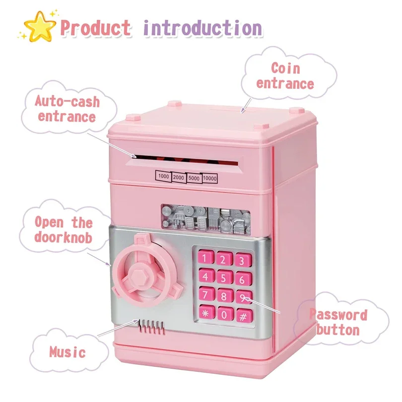 Automatic Piggy Bank with Password Lock and Counter