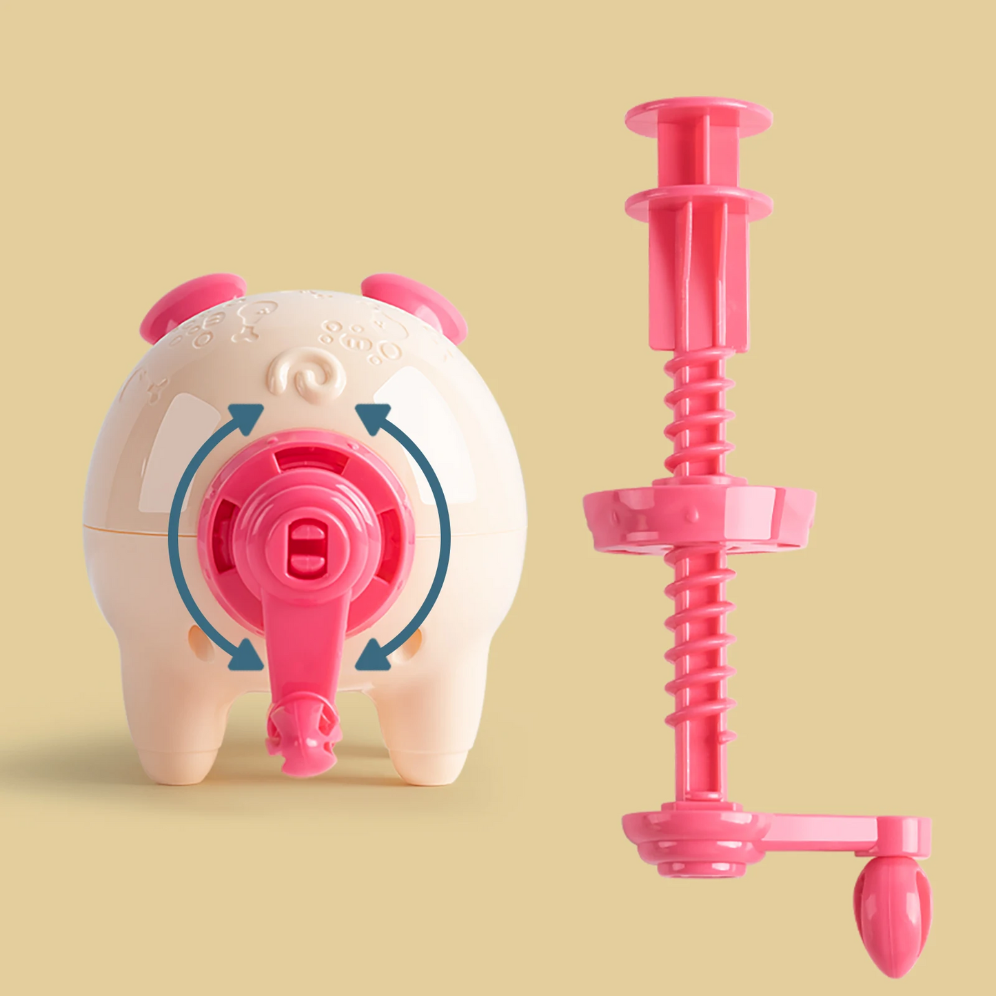 Cartoon Cute Pig Noodle Machine Clay Set