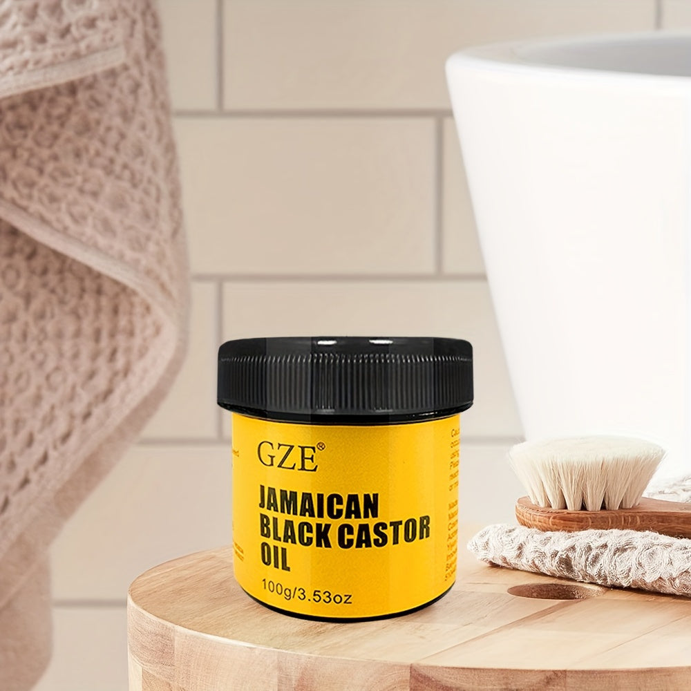 GZE JAMAICAN Black Castor Oil Pure Cold-Pressed for Hair Growth