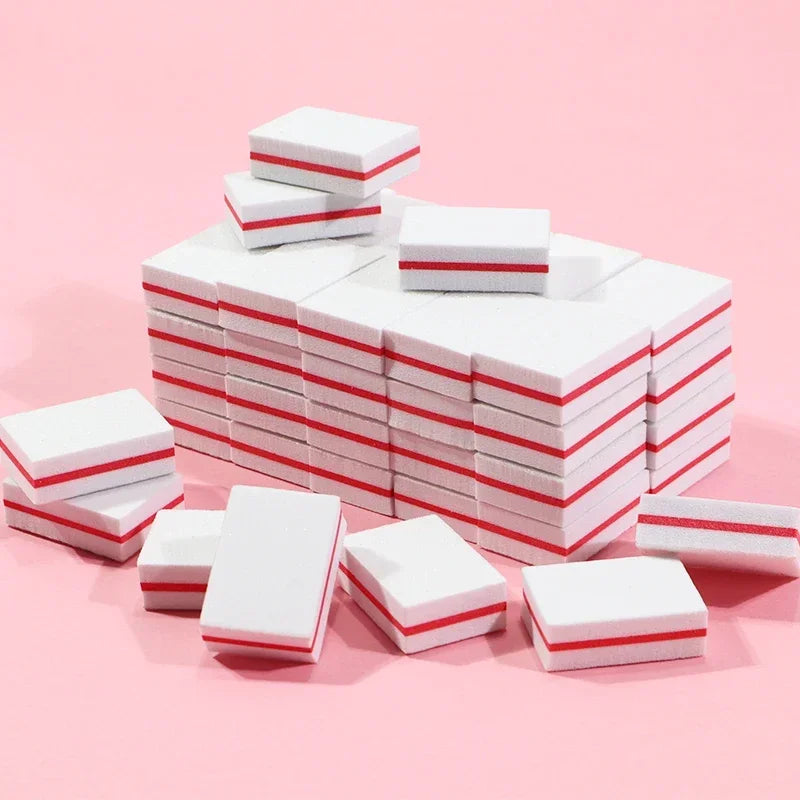 10pcs Mini Buffing Sanding Files Block Pedicure Care Nail
