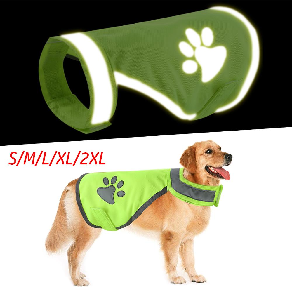 Reflective Dog Safety Vest High Visibility Fluorescent Pet Hi Vis Jacket Coat