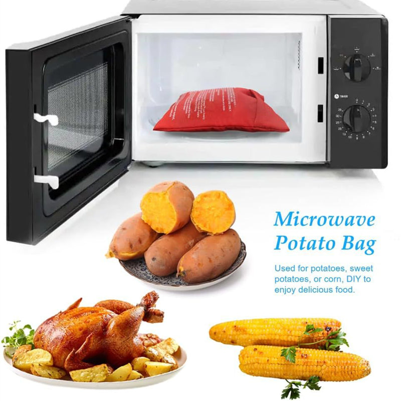Microwave Potato Bag Baked Potato Bag Red Pouch