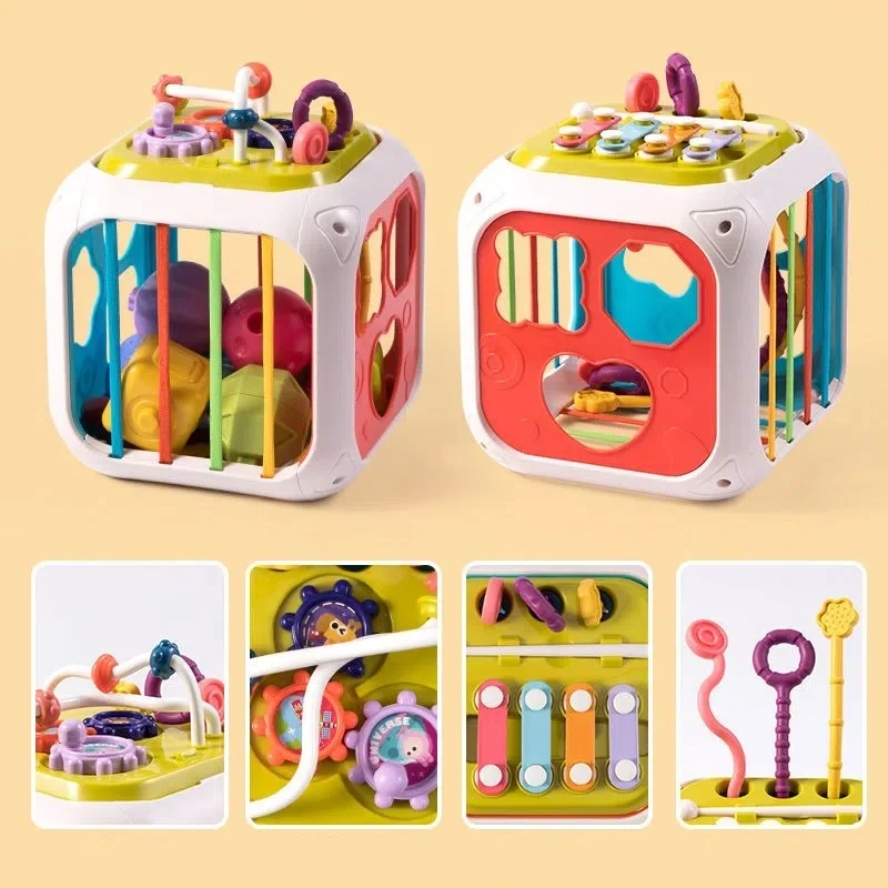 7 in 1 Baby Toys 0 6 12 Months Sensory Shape Sorter Toys