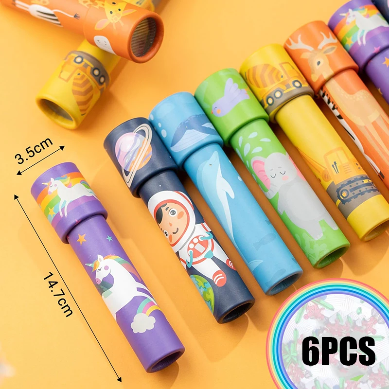 6Pcs Cartoon Kaleidoscope Classic Educational Toys