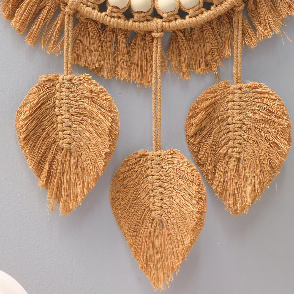 Round Wall Mirrors Room Decor Hand Woven Decorative Mirror