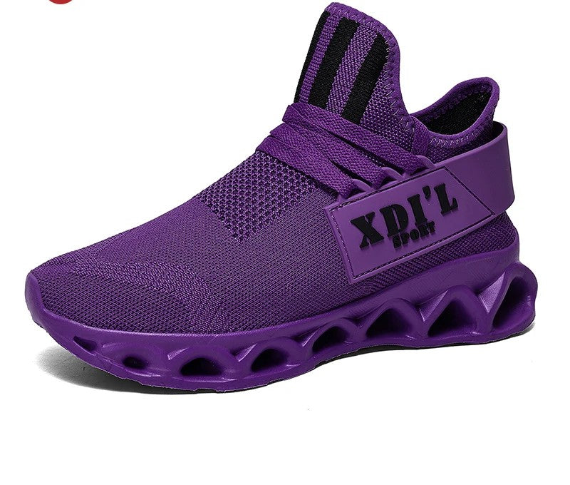 Men's Black Sneakers Wear Resistant Non Slip Breathable Sports Shoes