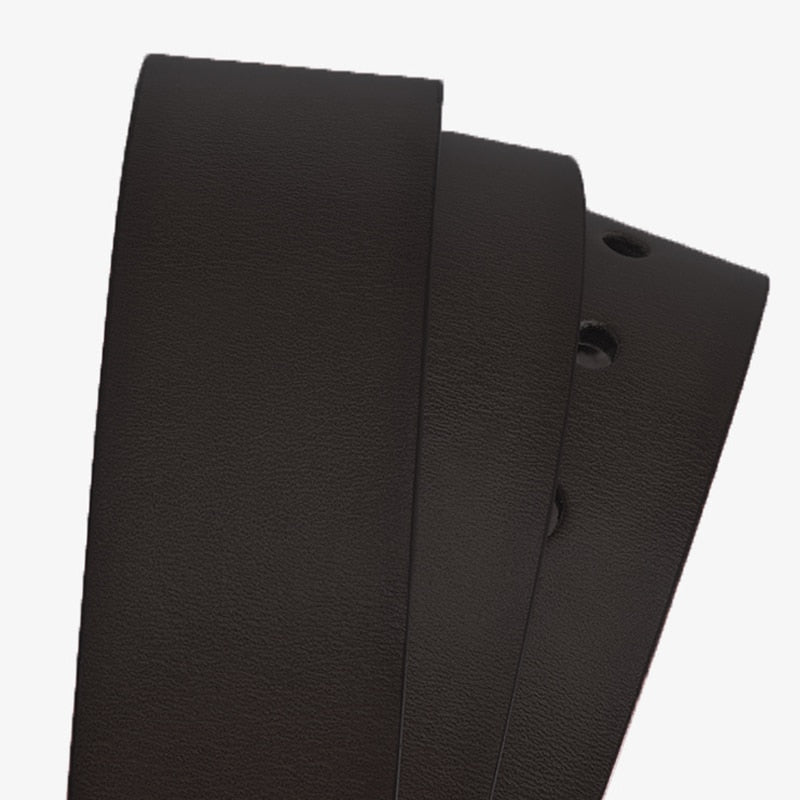 Fashion Mens PU Alloy Square Buckle Business Leisure Belts