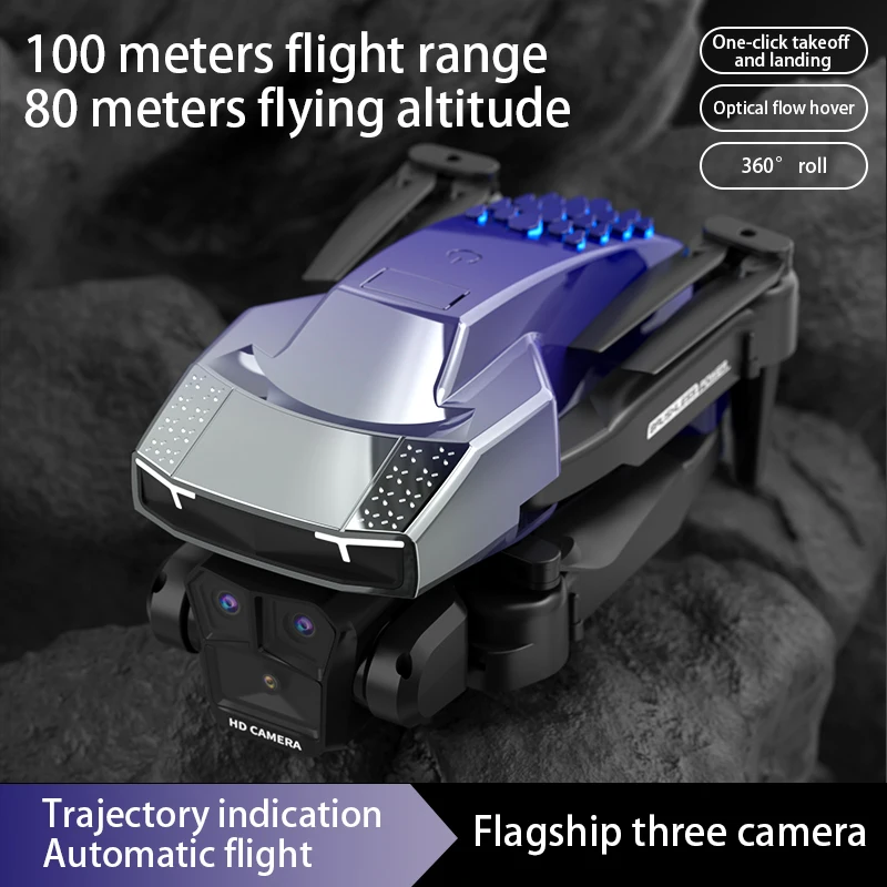 New H3 Drone 8K Professional Triple Camera 4K ESC WIFI FPV